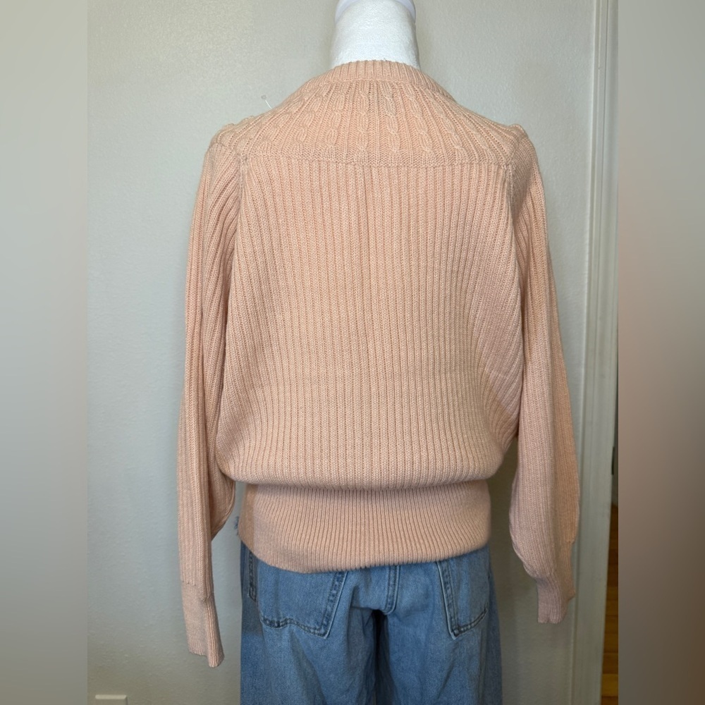 Together Soft Pink Knit Sweater with Floral Accents - Picture 8 of 11